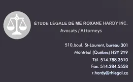 Étude légale de Me Roxane Hardy